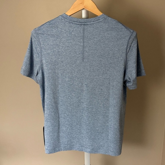 NWT Lululemon Soft Jersey Short-Sleeve Shirt - Heathered Windmill Blue XS - Picture 2 of 7